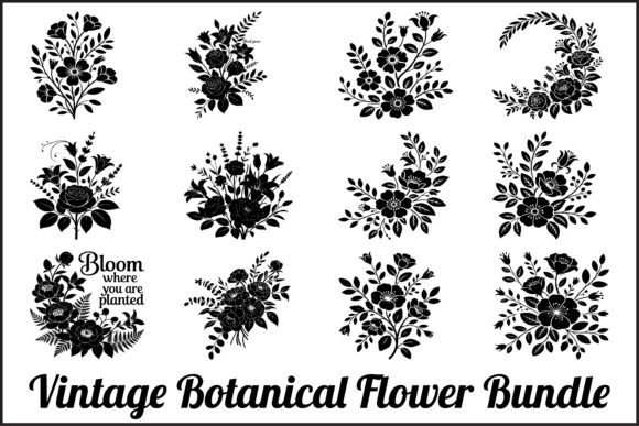 Elegant Vintage Botanical SVGs for Modern Design