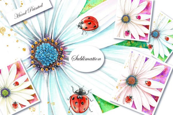 Elevate Your Designs with Watercolor Flower Sublimation PNGs