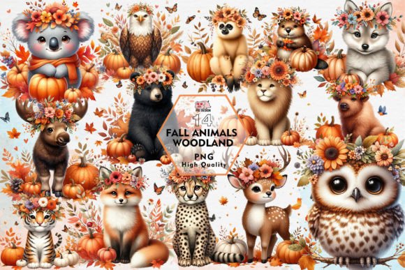 Enchanting Fall Woodland Clipart for Modern Design