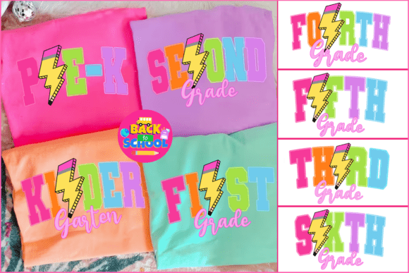 Varsity Back to School PNG Bundle: Elevate Your Designs