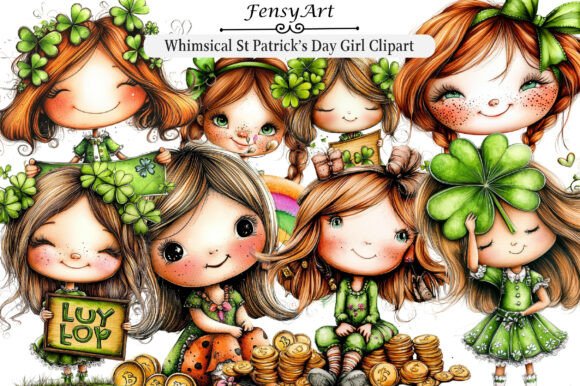 Whimsical St Patrick's Day Girl Clipart: A Designer's Guide
